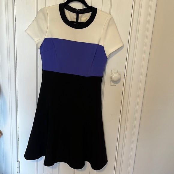 Kate Spade blue, black and white dress - Picture 1 of 3
